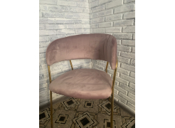 Стул на металлокаркасе Kamelia зеленый / золото фото покупателя 26