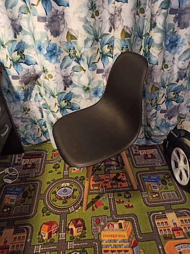 Пластиковый стул Eames PC-015 серо-голубой / дерево фото покупателя 65