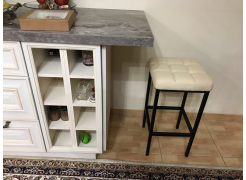 Барный стул Лофт кожзам d1 / черный матовый фото покупателя 110