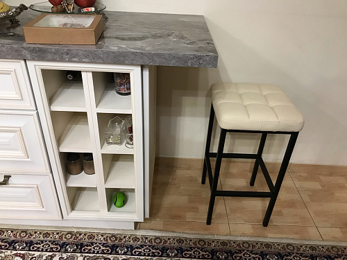 Барный стул Лофт катания минт / белый матовый фото покупателя 110