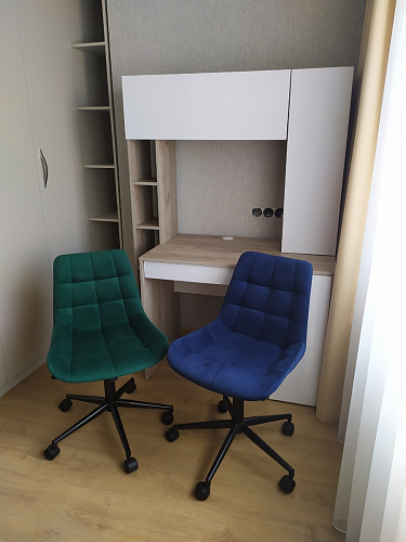 Компьютерное кресло Честер экокожа бежевая / белый фото покупателя 18