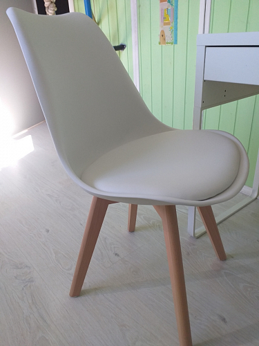 Деревянный стул Bonuss темно-серый / черное сидение / черный фото покупателя 118