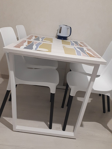 Деревянный стол Лота Лофт 120x75 дуб крафт табачный / черный матовый фото покупателя 344