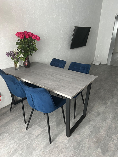 Стол раскладной Лота Лофт 120 25 мм юта / черный матовый фото покупателя 887