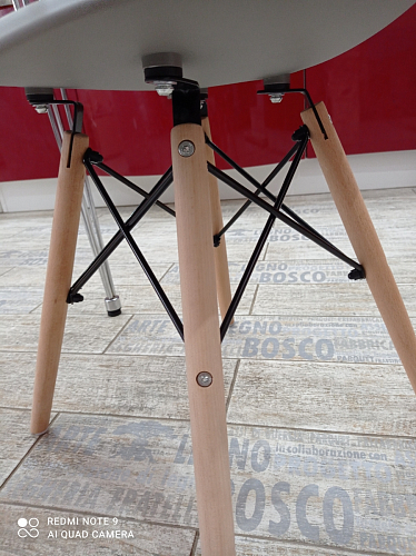 Пластиковый стул Eames PC-015 серо-голубой / дерево фото покупателя 470