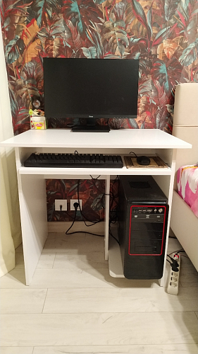 Компьютерный стол КСТ-21.1 белый фото покупателя 21