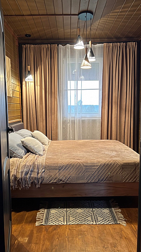 Двуспальная кровать Клауд 160х200 парящая дуб крафт золотой / антрацит фото покупателя 236