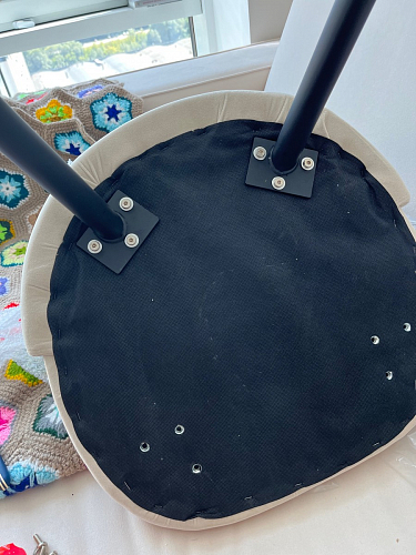 Стул на металлокаркасе Gabi dark beige / black / silver фото покупателя 450