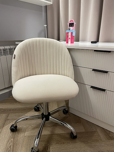 Компьютерное кресло Melody молочное фото покупателя 88