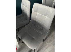 Стул на металлокаркасе Чилли синяя ткань / белый фото покупателя 582