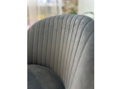 Стул на металлокаркасе Gabi 1 бежевый / черный с серебряными наконечниками фото покупателя 347