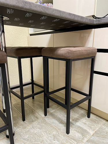 Барный стул Лофт катания лаванда / белый матовый фото покупателя 95