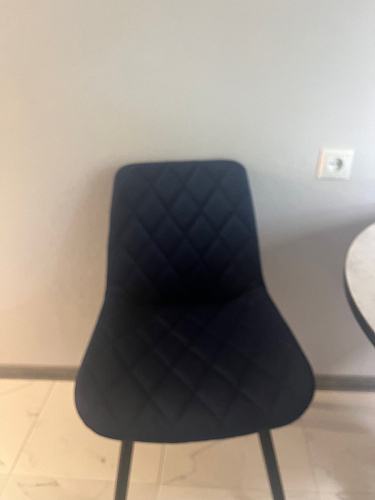 Стул на металлокаркасе Баодин К крутящийся фиолетовый teddy 944 / черный фото покупателя 14