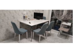 Стул на металлокаркасе Kora gray / black фото покупателя 58