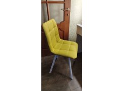 Стул на металлокаркасе Чилли синяя ткань / белый фото покупателя 15