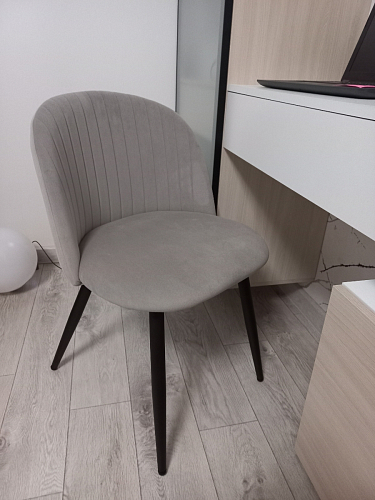 Стул на металлокаркасе Gabi gray / black фото покупателя 500