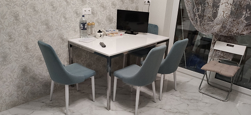 Стул на металлокаркасе Kora gray / black фото покупателя 58