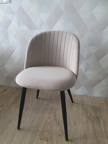 Стул на металлокаркасе Gabi 1 light blue / black / gold фото покупателя 417