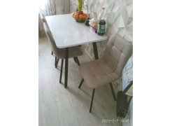 Стул на металлокаркасе Чилли светло-серый / черный фото покупателя 617