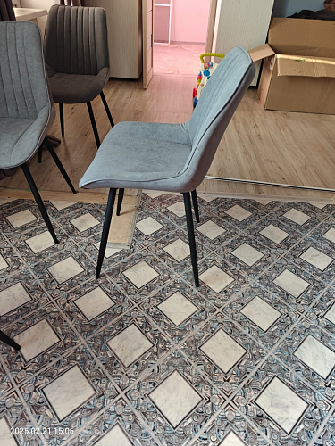 Стул на металлокаркасе Седа К кирпичный / черный фото покупателя 342