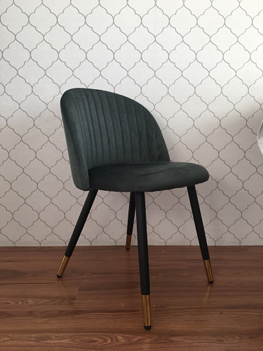 Стул на металлокаркасе Gabi 1 light purple / black / gold фото покупателя 49