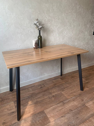 Стол Тринити Лофт 120 32 мм бетон / черный матовый фото покупателя 38