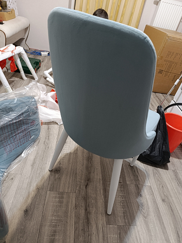 Стул на металлокаркасе Kora white / gray фото покупателя 335