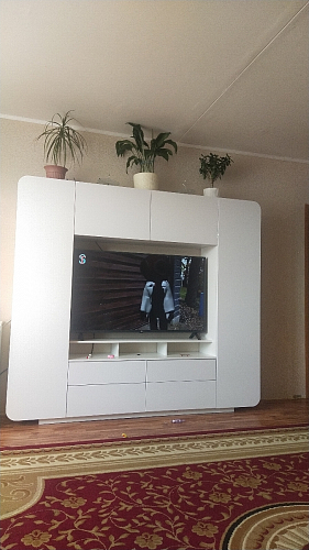 Готовая гостиная Румба белый / белый глянец  - Уцененный экземпляр фото покупателя 8