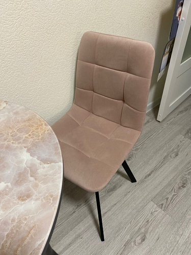 Стул на металлокаркасе Чилли черный / зеленый фото покупателя 1010