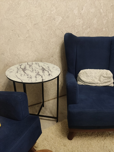 Журнальный столик Волопас белый мрамор фото покупателя 8