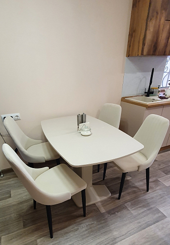 Стул на металлокаркасе Kora light blue / white фото покупателя 255