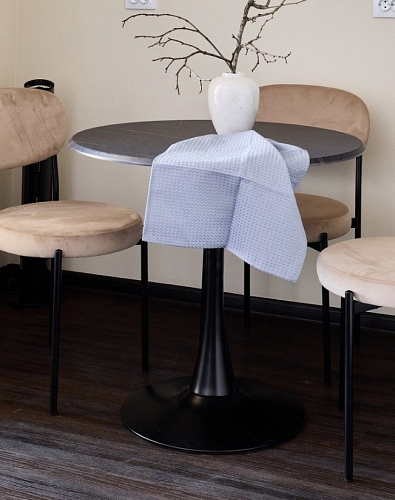 Стол Тулип 90х73 дуб вотан / белый  - Уцененный экземпляр фото покупателя 41