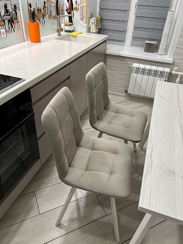 Стул на металлокаркасе Чилли зеленый / черный фото покупателя 1364