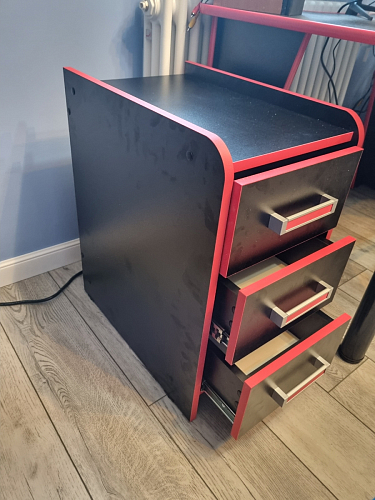 Тумба Ханна черная / красная  - Уцененный экземпляр фото покупателя 46