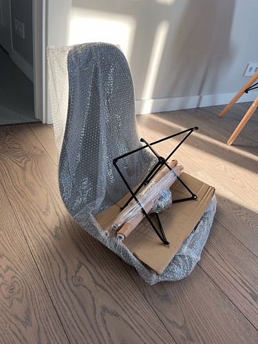 Пластиковый стул Eames PC-015 желтый фото покупателя 201