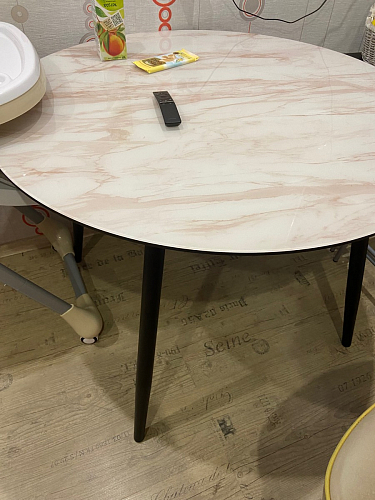 Стеклянный стол Анселм белый фото покупателя 20