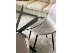 Стул на металлокаркасе Capri blue / white фото покупателя 118