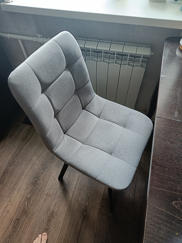 Комплект стульев Чилли 4 шт темно-серый / черный фото покупателя 382