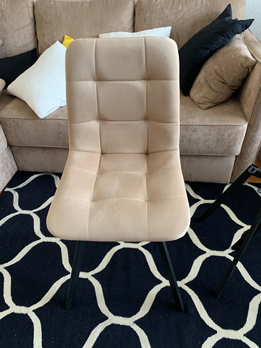 Стул на металлокаркасе Чилли черный / зеленый фото покупателя 1181