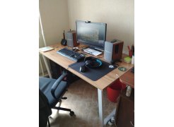 Стол Лота Лофт 140 25 мм юта / белый матовый фото покупателя 825