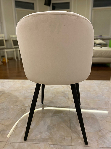 Стул на металлокаркасе Gabi 1 light blue / black / gold фото покупателя 705