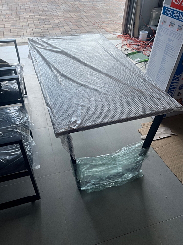 Деревянный стол Лота Лофт 120х75 белый матовый / дуб крафт золотой фото покупателя 42