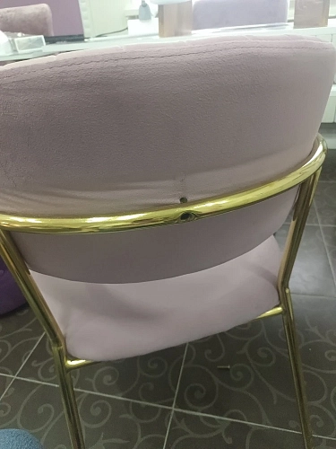 Стул на металлокаркасе Kamelia green / gold фото покупателя 7