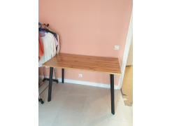 Стол Тринити Лофт 120 32 мм бетон / черный матовый фото покупателя 689