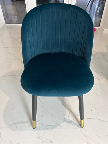 Стул на металлокаркасе Gabi latte / gold / black фото покупателя 96