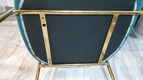 Стул на металлокаркасе Kamelia gold / gray фото покупателя 13