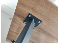 Стол Тринити Лофт 120 32 мм бетон / черный матовый фото покупателя 491