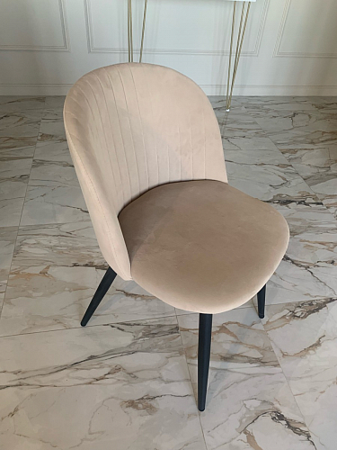 Стул на металлокаркасе Gabi latte / gold / black фото покупателя 723