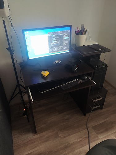 Компьютерный стол Джаз-24 левый венге фото покупателя 182