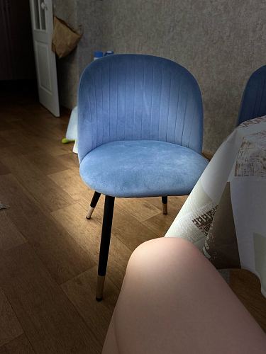 Стул на металлокаркасе Gabi gray / black фото покупателя 158